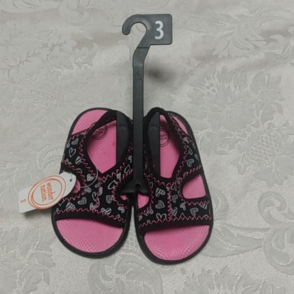 NWT Wonder Nation lightweight sandals - Infant Sz 3